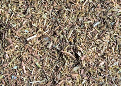 Chippings, fines and shavings ready to compress